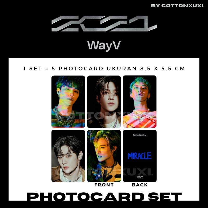 [PC SET] WayV 2021 Miracle UNIVERSE 3rd Album Unofficial Photocard Xiaojun Hendery Yangyang Kun Ten 