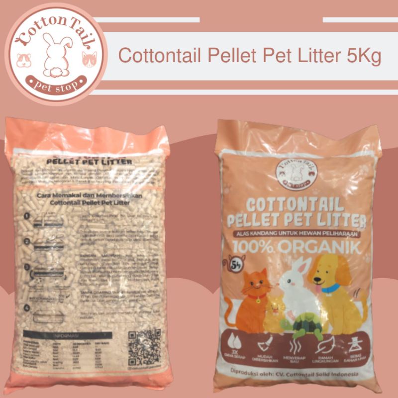 Cottontail Pellet Pet Litter - Wood Cottontail Pellet Pet Litter 5akg