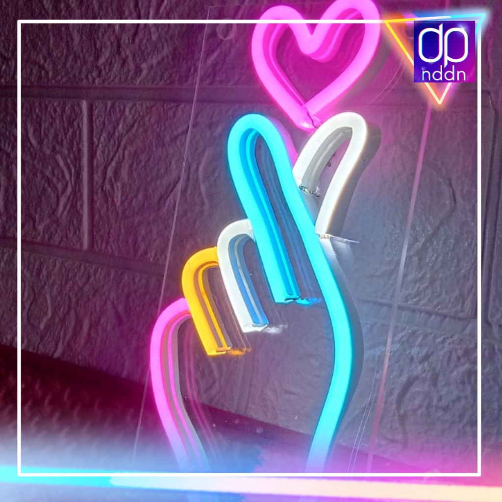 Lampu Hias Neon Flex Custom Sarangheo