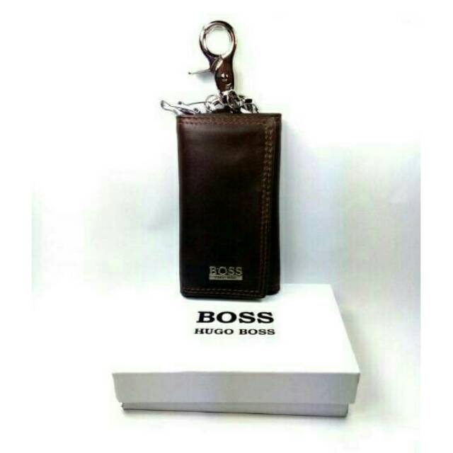 Dompet Kunci Dompet STNK Kulit Asli HUGO BOSS