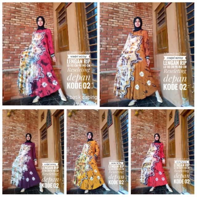 Gamis twil lengan rip Bonita Long Dress / Maxi Panjang / Gamis Panjang / Gamis Muslim / Point Maxy 1