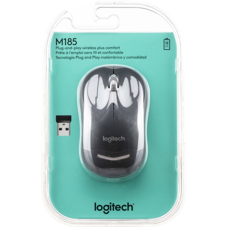 LOGITECH WIRELESS MOUSE M185 ORIGINAL GARANSI RESMI