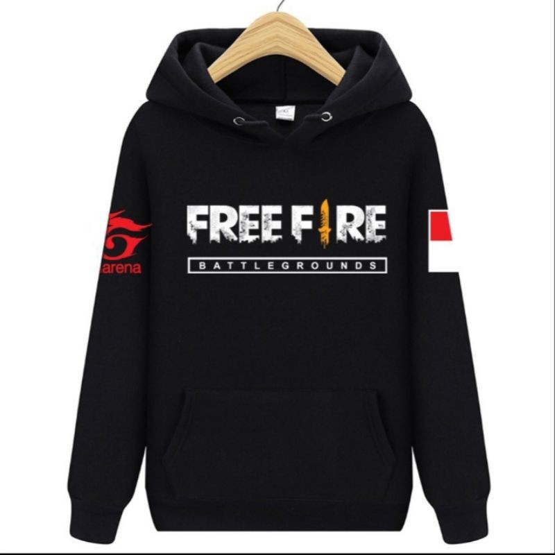 jaket sweater Hoodie anak free fire gaming
