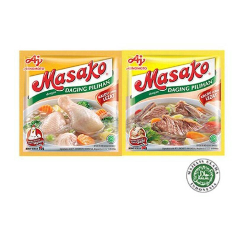 

Masako renceng isi 6 x 9 gram