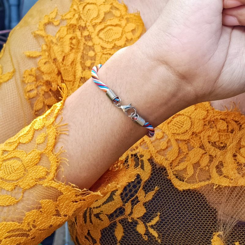 Gelang Sangadatu Cantelan Polyster / Gelang Sangadatu Bali / Gelang Warna Warni / Gelang Khas Bali / Craft Dewata