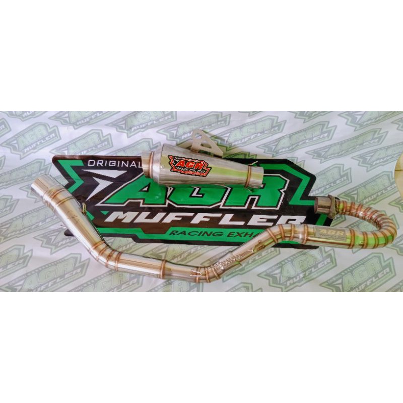 knalpot agr kolong atas klx crf d. tracker