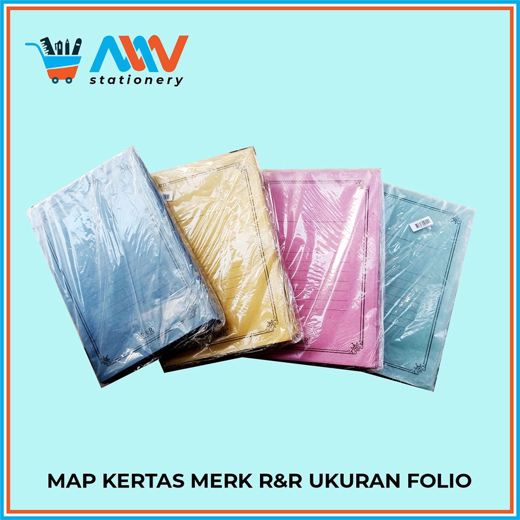 

(1 PACK) Stopmap Kertas / Stofmap / Map Kertas Ukuran Folio Isi 50pcs