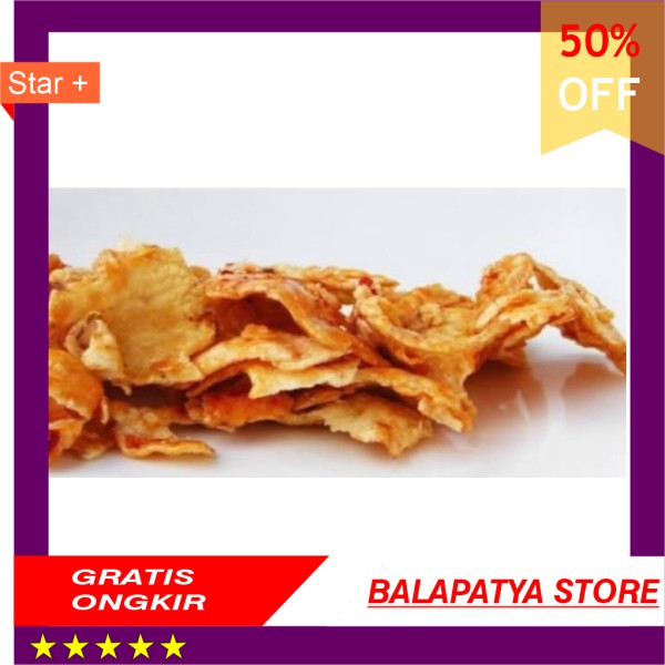 

BEST SELLER !!! Keripik Emping Melinjo Pedas Manis Utuh -250GRAM Emping Mlinjo Balado