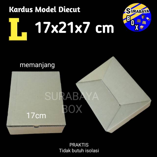 

KARDUS L COKLAT 17x21x7cm BOX DUS KARTON BOX KOTAK HP AKSESORIS POLOS