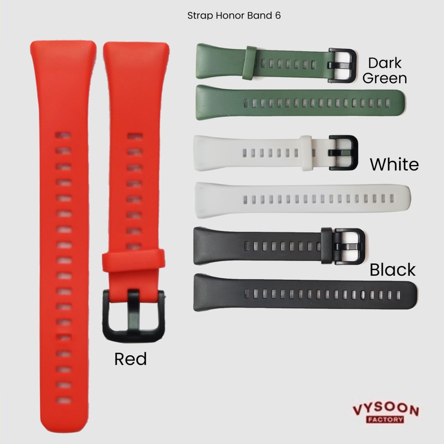 Silicone Strap / Tali Jam Tangan / Rubber Strap For Honor Band 6