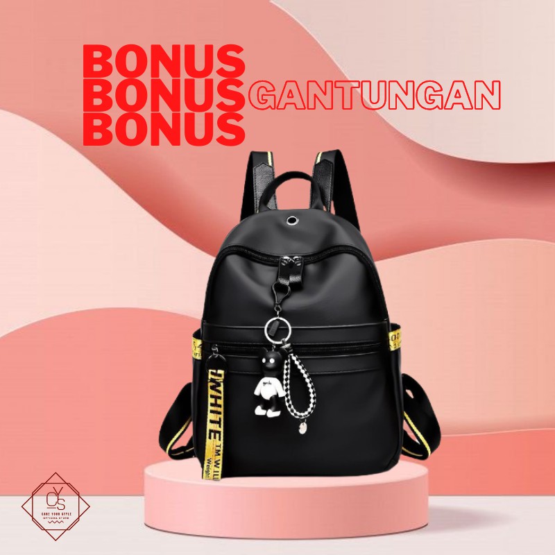 CYS TAS RANSEL WANITA PU LEATHER TERBARU TERMURAH POPULER FASHION WANITA RESTOK T248