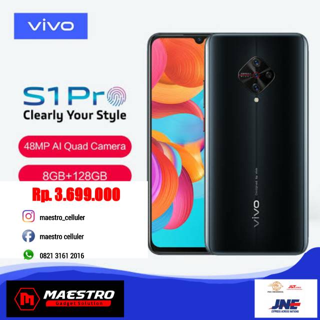 VIVO S1 PRO RAM 8GB ROM 128GB