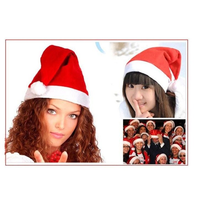 topi natal  santa chritmas hat murah xmas hat