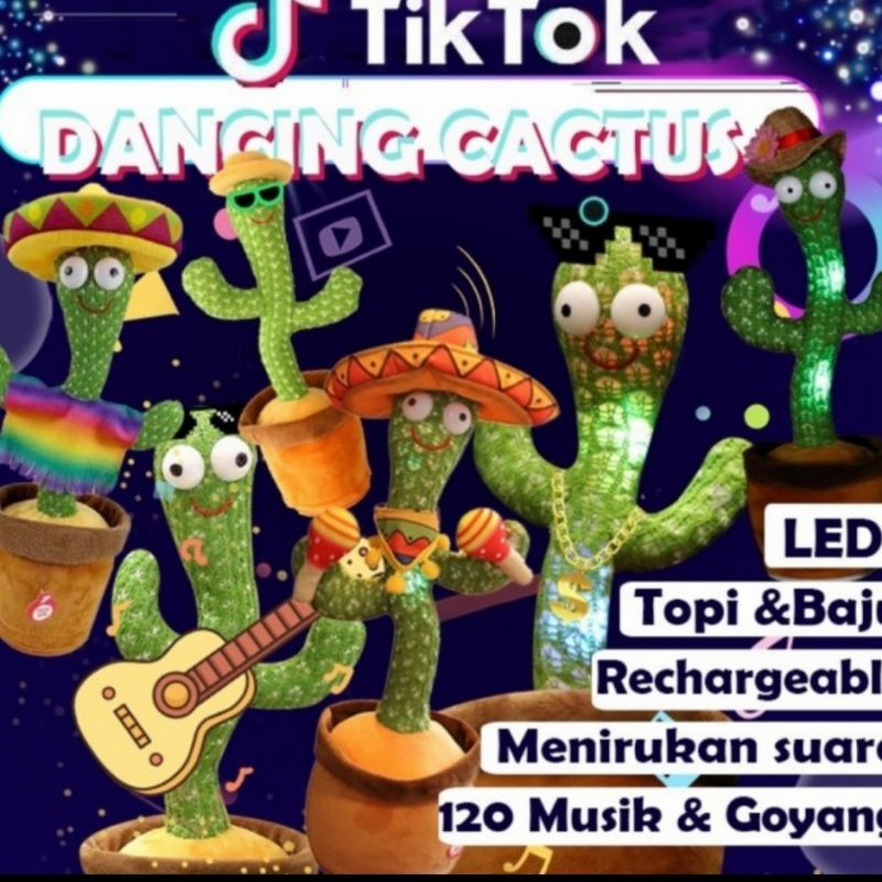 boneka kaktus bisa menari dan berbicara