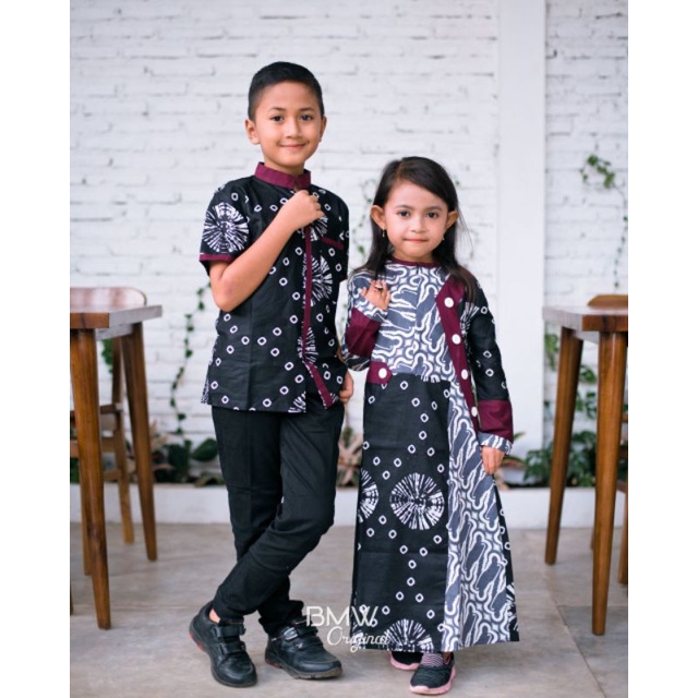 Batik Sarimbitan • Familly Set Abizard Couple Batik Keluarga •Batik couple Muslim •batik berkualitas