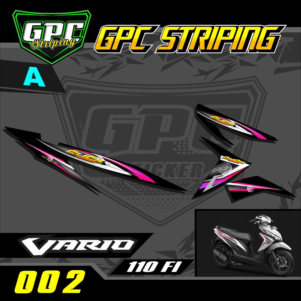 Sticker Striping Stiker Lis Variasi Vario 110 Fi Thailand Thailook Mothai 02