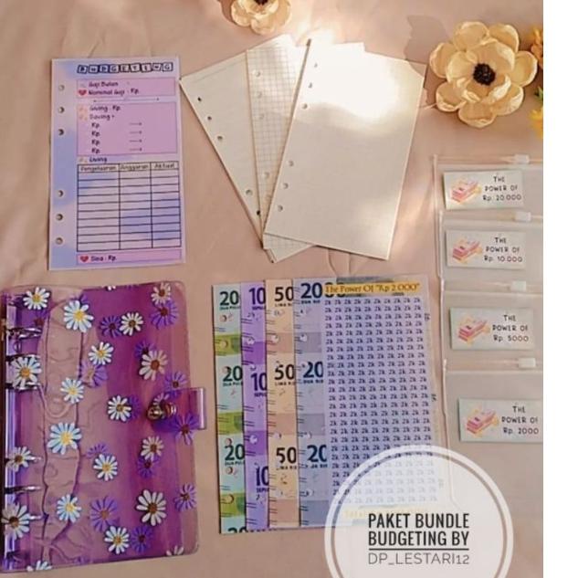 

Paling Disukai.. BINDER BUDGETING || Paket bundle budgeting lengkap || binder daisy A6 binder squin binder kulit jeruk