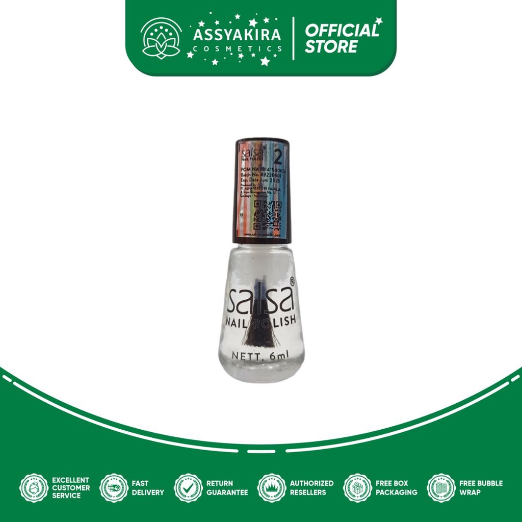 Salsa Nail Polish Transparant / Kutek Bening Salsa