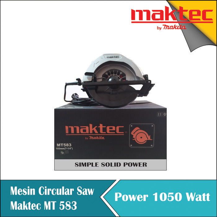 Mesin potong Gergaji kayu listrik circular saw MAKTEC MT583