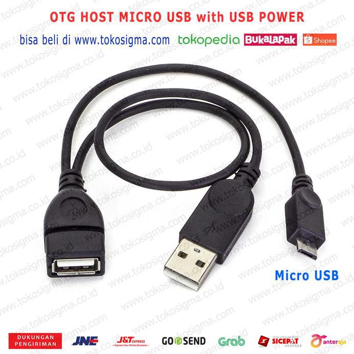 Jual Kabel Otg Micro Usb With Power Port Adapter Power Usb A M Shopee Indonesia