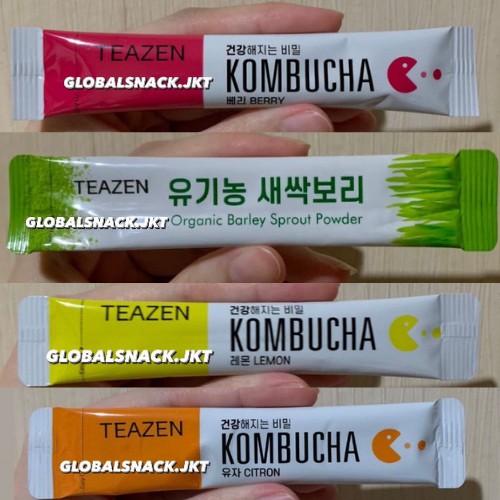 

[SACHET] TEAZEN KOMBUCHA LEMON / CITRON / BERRY / ORGANIC BARLEY SPROUT POWDER KOREA