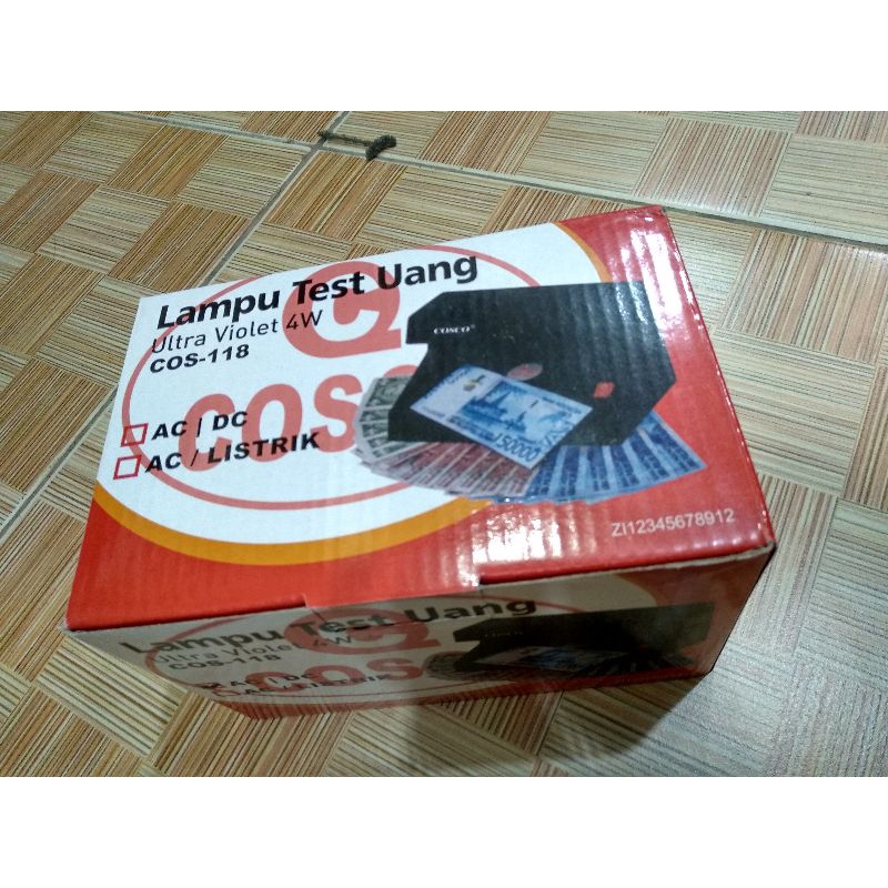 Alat Tes Uang/Lampu Tes Uang Cosco Acdc
