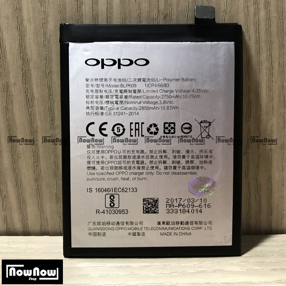 Baterai Oppo F1 Plus BLP609 BLP 609 Batre Batrai Battery