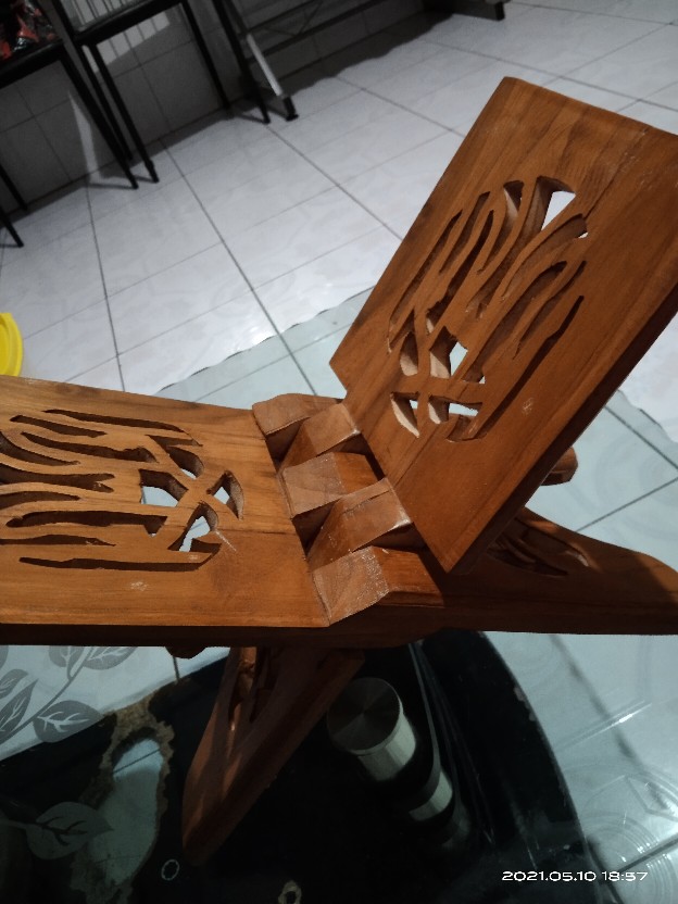 Grosir Rekal Rehal Meja Lipat Tatakan Ngaji Alquran Kayu Jati Ukir