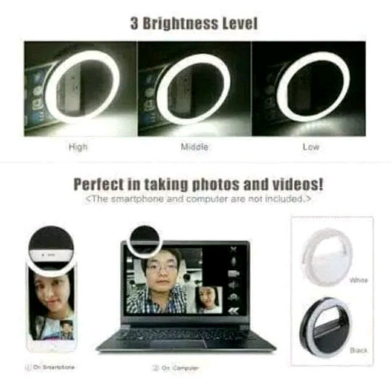 RING SELFIE LED portable / LAMPU SELFIE LED / RING LIGHT SELFIE