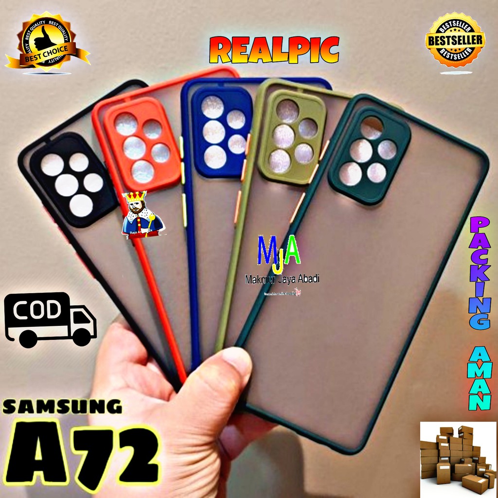 SOFTCASE SAMSUNG GALAXY A72 - CASE MATTE FULL COLOUR MY CHOICE BUMPER CASE PELINDUNG KAMERA