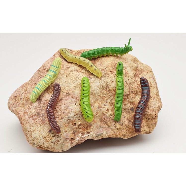 UBUL 6cm acak ulat bulu caterpillar serangga mainan prank toys plastik