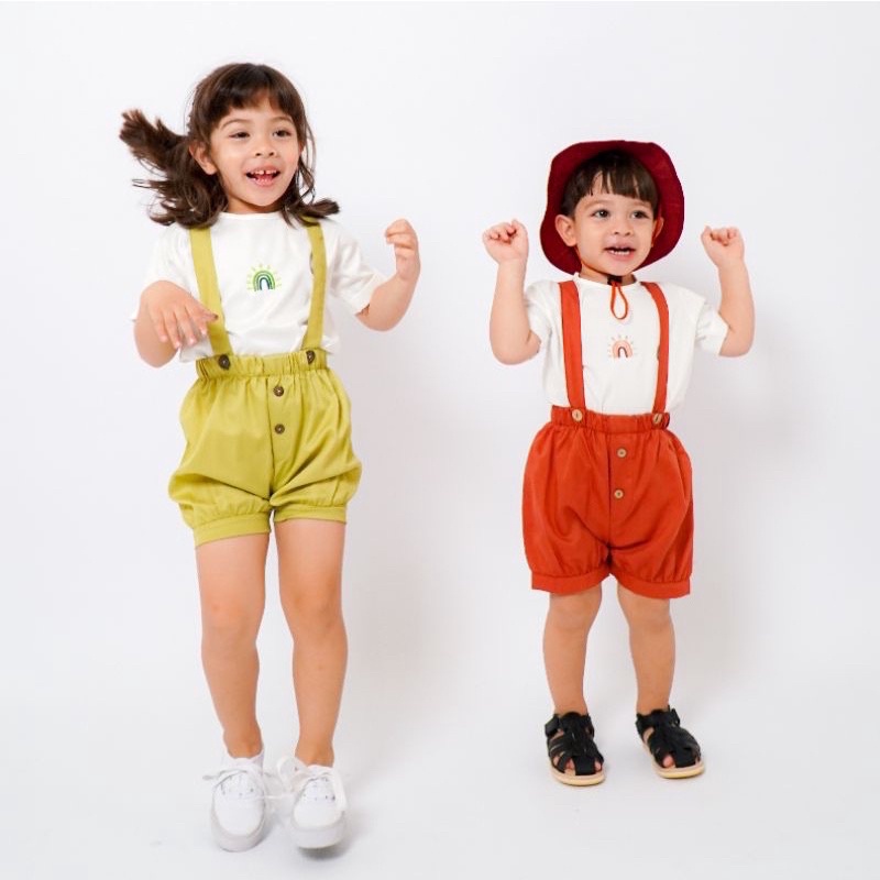 LINSKY BABY - KAMA SET OVERALL ANAK UNISEX QINTHA
