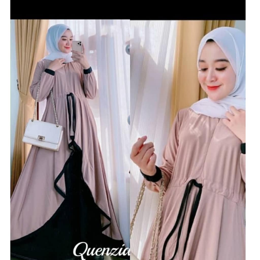 QUENZIA MAXI IK KAIN SAKILA RESLETING DEPAN ( BUSUI ) Gamis Kondangan RESLETING HIDUP / BUSUI FRIENDLY UKURAN ONE SIZE ( SATU UKURAN ) LINGKAR DADA BAJU -/+ 112 CM