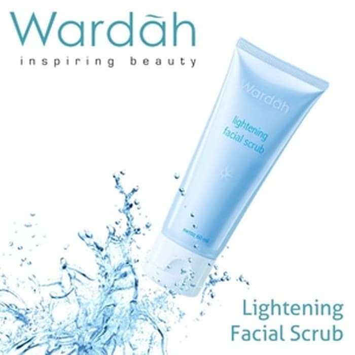 WARDAH LIGHTENING FACIAL FACE SCRUB wajah utk cuci muka dan memutihkan