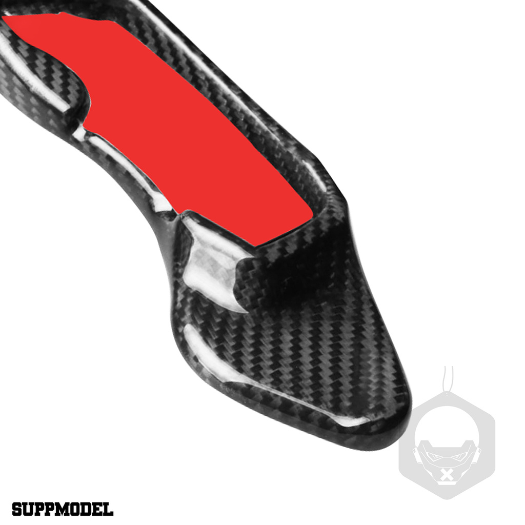 Smodel 2pcs / Set Paddle Shifter Carbon Fiber Hitam Anti Gores / Korosi Untuk Mobil Toyota 86