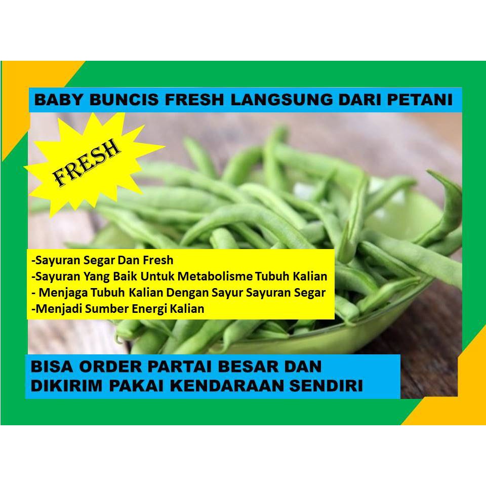 

Baby Buncis Fresh Segar Langsung Dari Petani