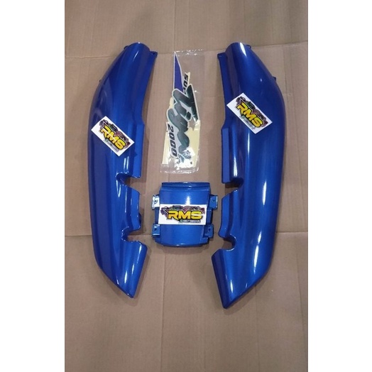 cover body tiger lama tilas / tilam 2000 warna biru mudah plus striping biru