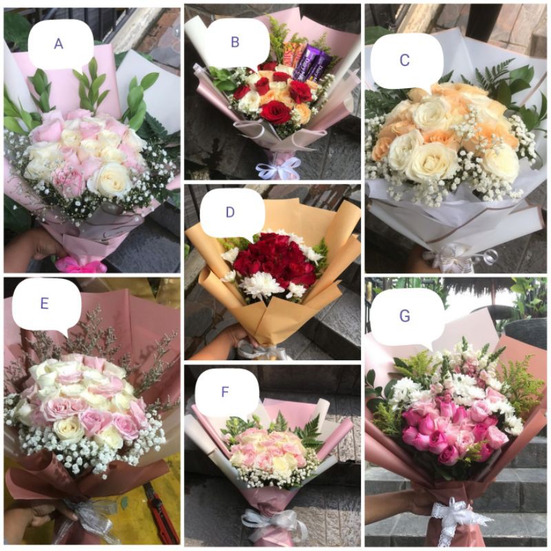 

Buket bunga mawar segar fresh