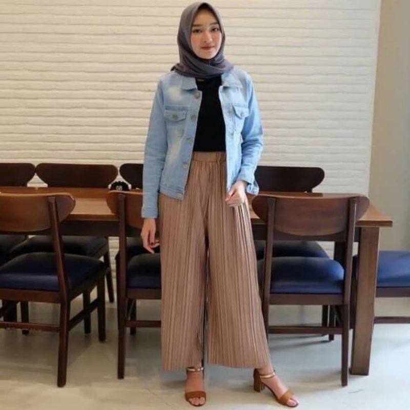 Kulot Plisket Premium Import