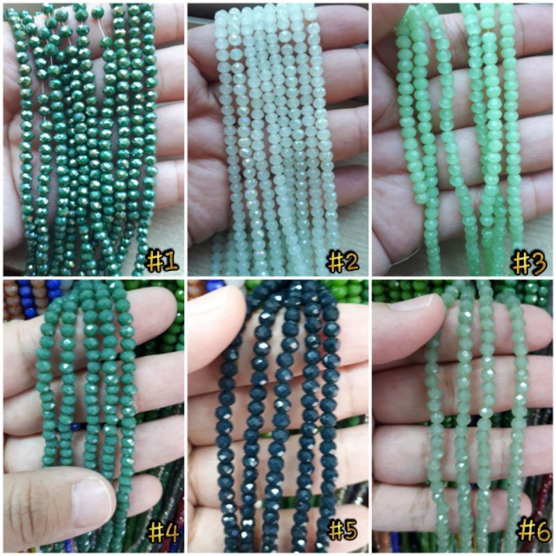 KRISTAL CEKO DOFF 4MM WARNA BIASA