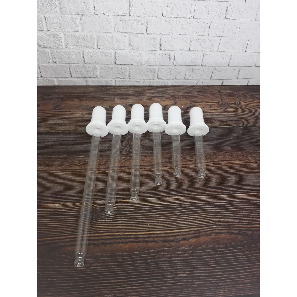 Pipet Kaca Tumpul Dan Karet Putih Isi 10pcs