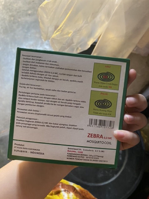 ZEBRA OBAT NYAMUK BAKAR