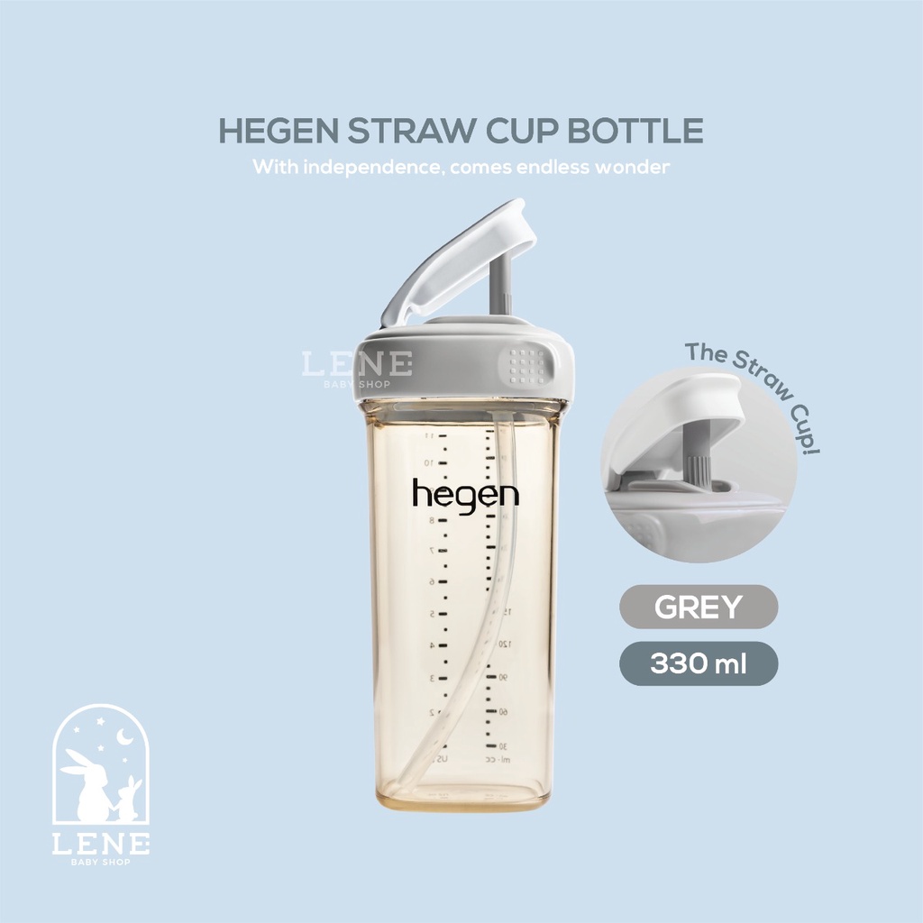 Hegen Straw Cup Bottle 330ml / Botol sedotan