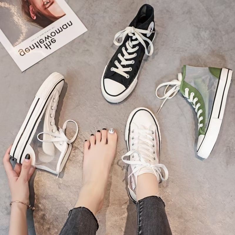 Sepatu Sneakers Wanita Fashion High Top Sepatu Korea Terbaru Spatu snakers Cewek Import Kekinian SP-179