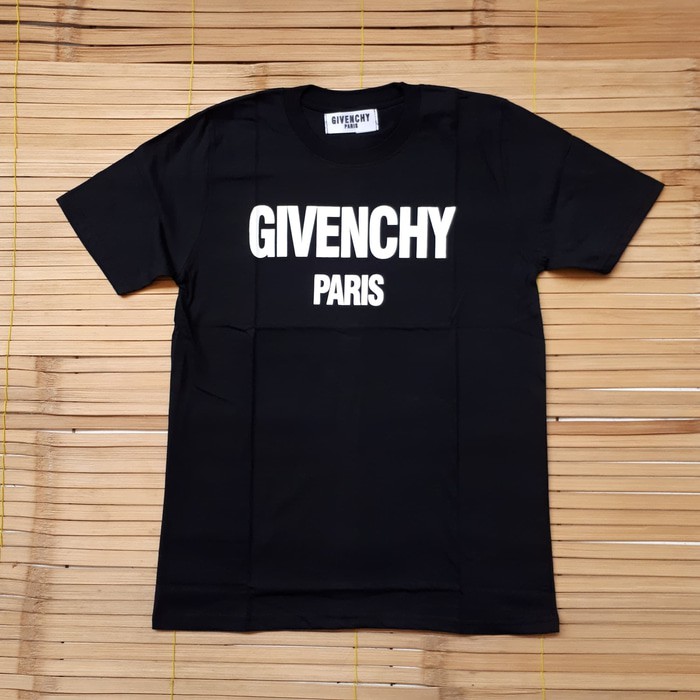 N1116 BAJU TSHIRT KAOS GIVENCHY PARIS BLACK TSHIRT GIVENCHY
