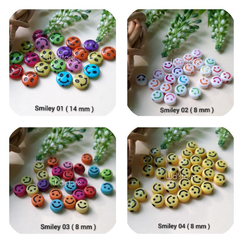 

MANIK PLASTIK SMILEY 10 BUTIR