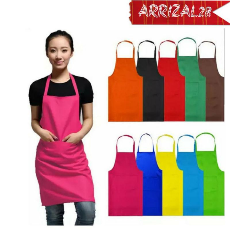 Apron Waterproof Celemek Masak Dapur Pria Wanita  Chef Pelayan Cafe