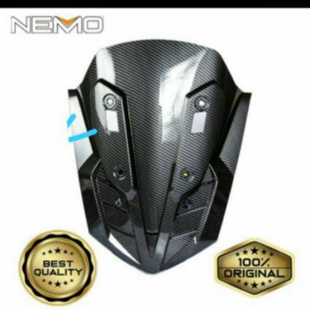 COVER BAGIAN DEPAN CARBON NMAX 2020/TUTUP BODY DEPAN NMAX NEW CARBON NEMO