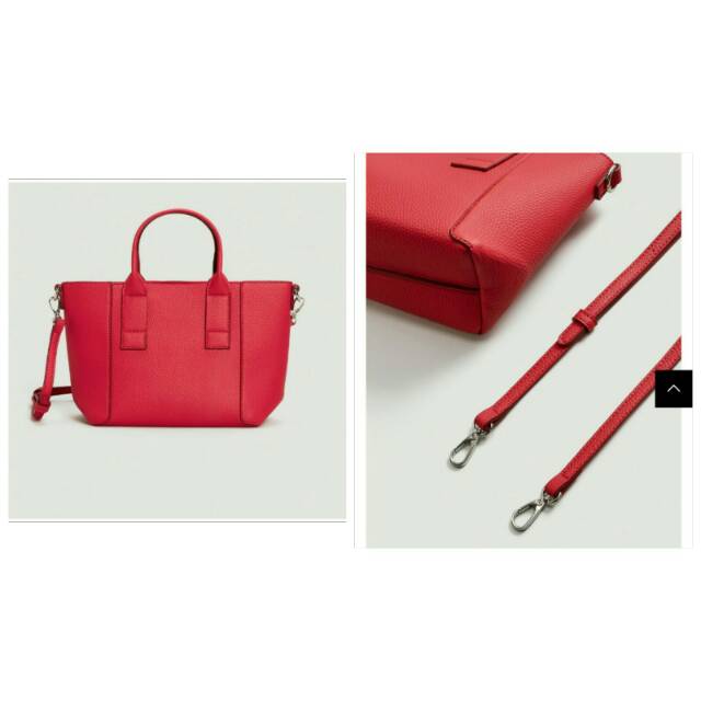 MANGO Pebbled Tote Bag Original 100%