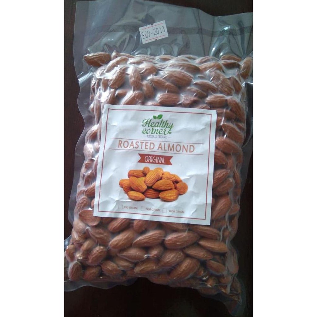

Chasback Roasted Natural Whole Raw Almond ( Kacang Almond Panggang ) 1000 Gr Terlaris